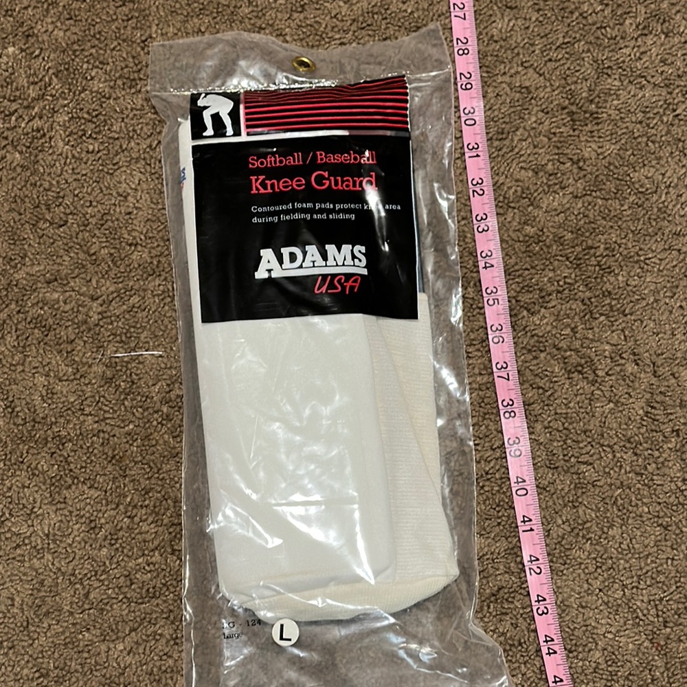 NIB - Adams USA softball/baseball knee guard - size L